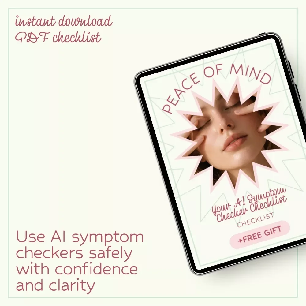 Peace of Mind: Your AI Symptom Checker Checklist – Smart Wellness Guide & ai symptom checker for peace of mind Digital Download