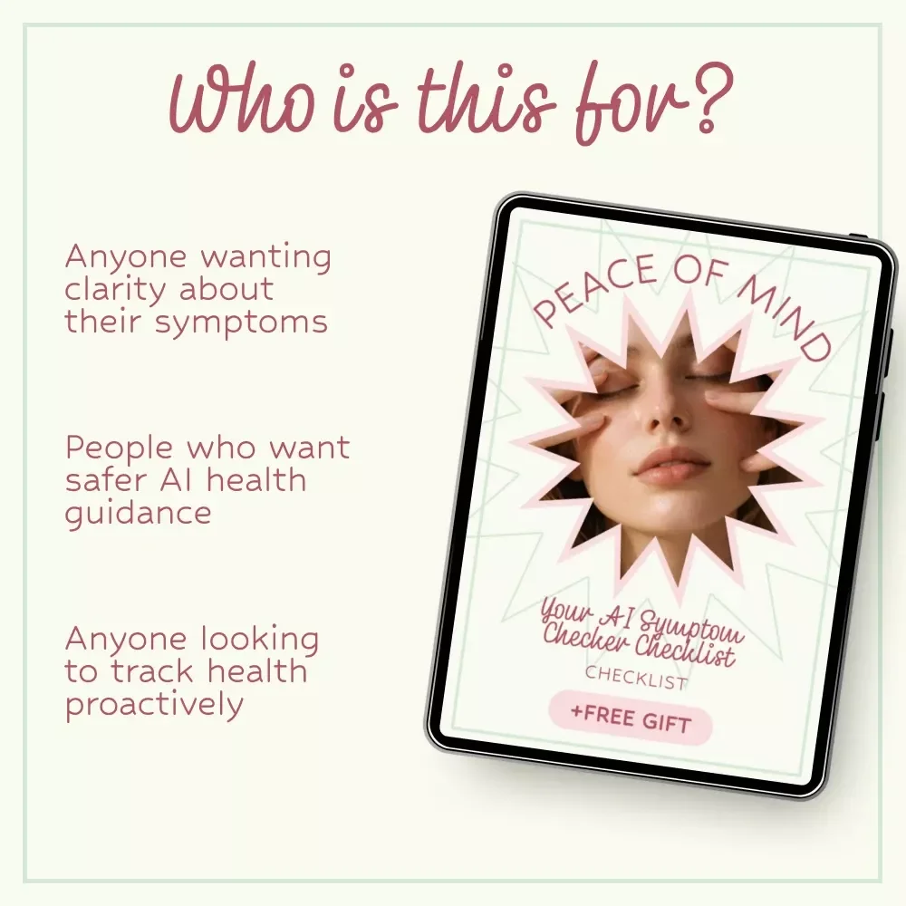 Peace of Mind: Your AI Symptom Checker Checklist – Smart Wellness Guide & ai symptom checker for peace of mind Digital Download