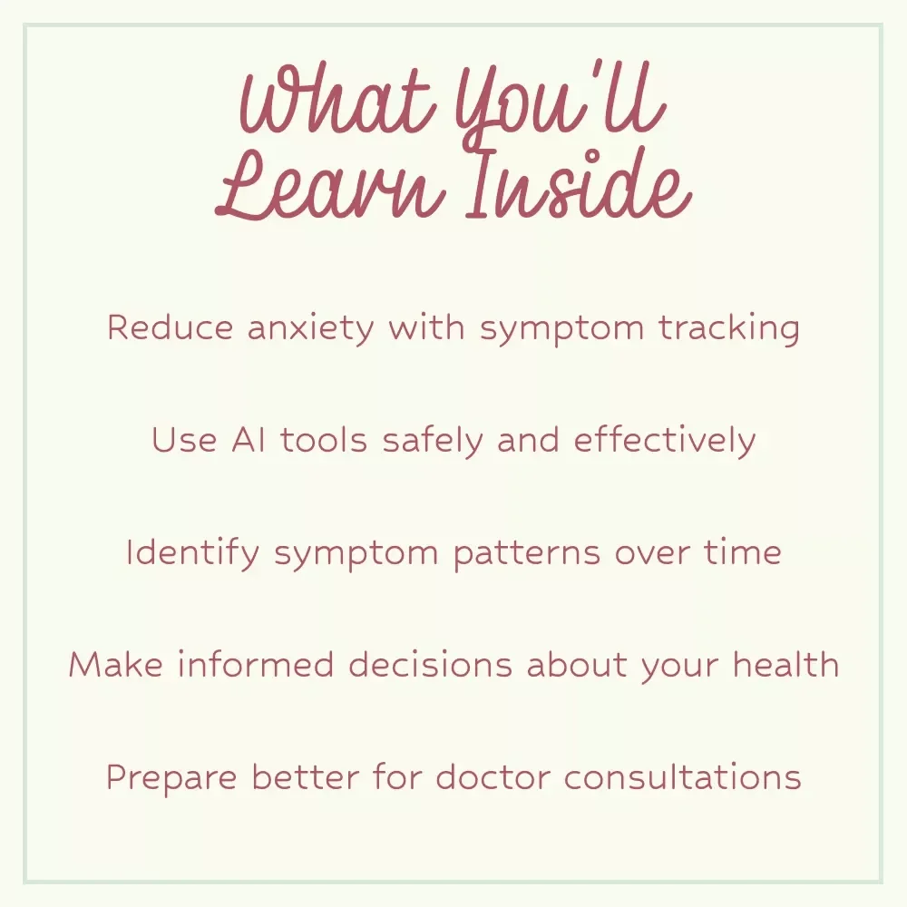 Peace of Mind: Your AI Symptom Checker Checklist – Smart Wellness Guide & ai symptom checker for peace of mind Digital Download