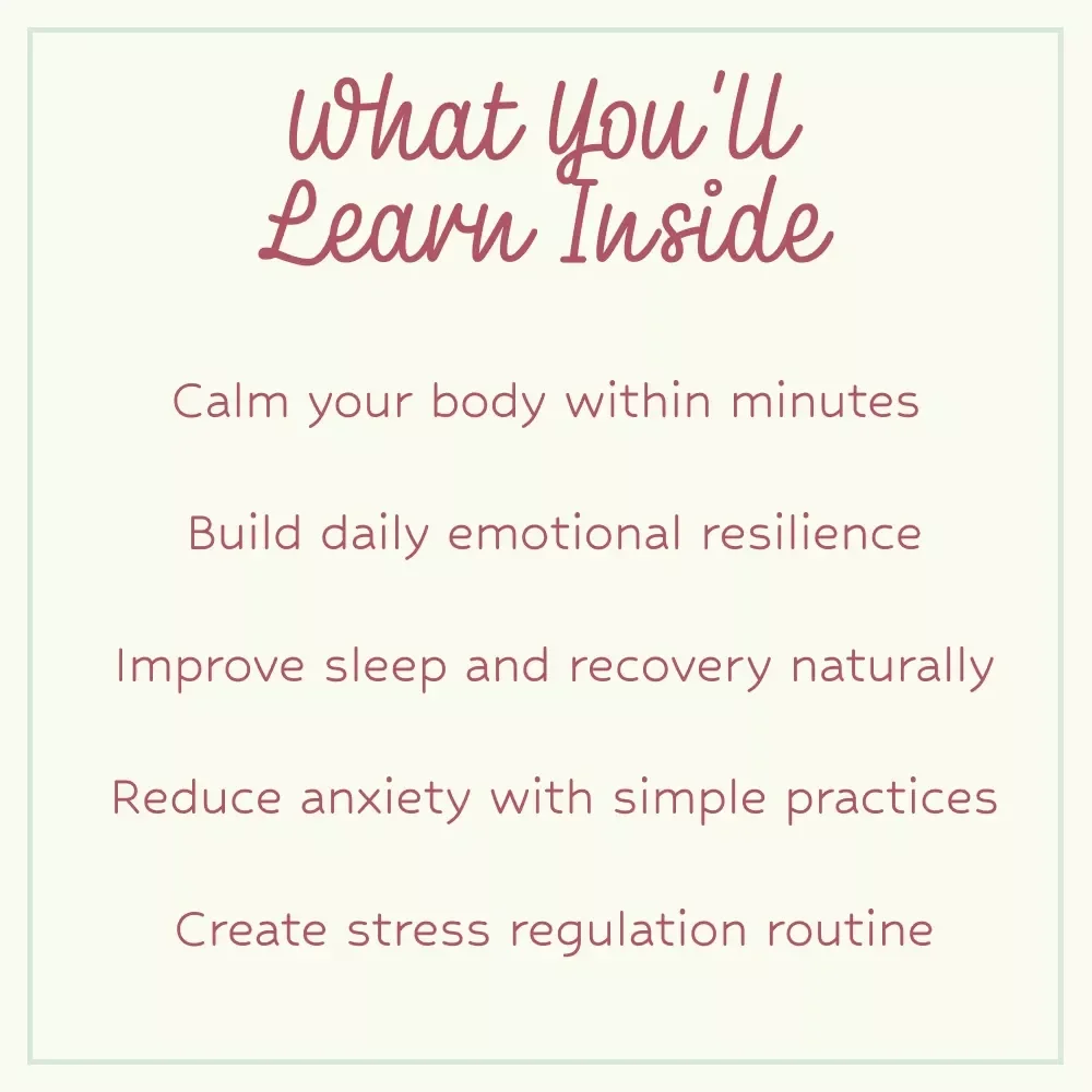 The Nervous Reset: Techniques for Everyday Control | Nervous System Regulation Techniques eBook, Stress Relief Guide, Mind-Body Healing Checklist, Digital Download