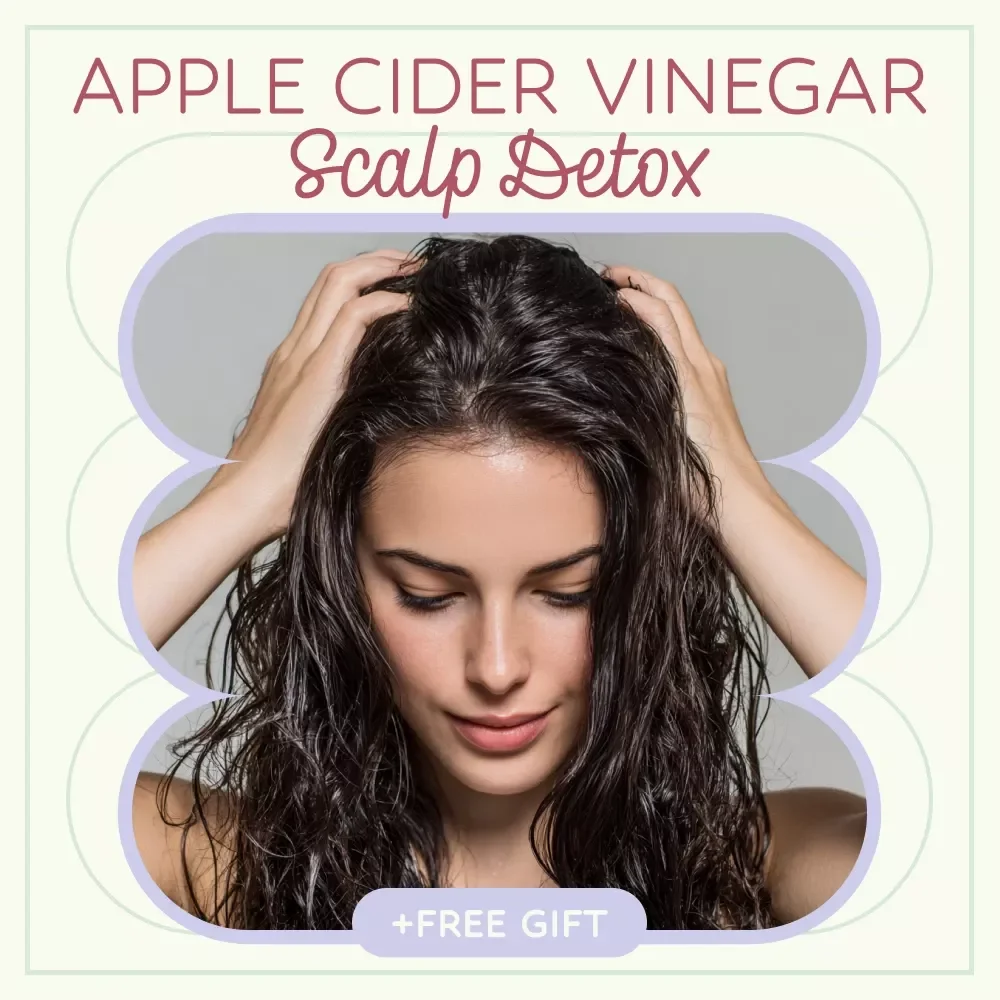 Apple Cider Vinegar Scalp Detox Checklist | Natural Hair Care Routine Guide for Healthy Scalp Reset, Weekly scalp detox with apple cider vinegar