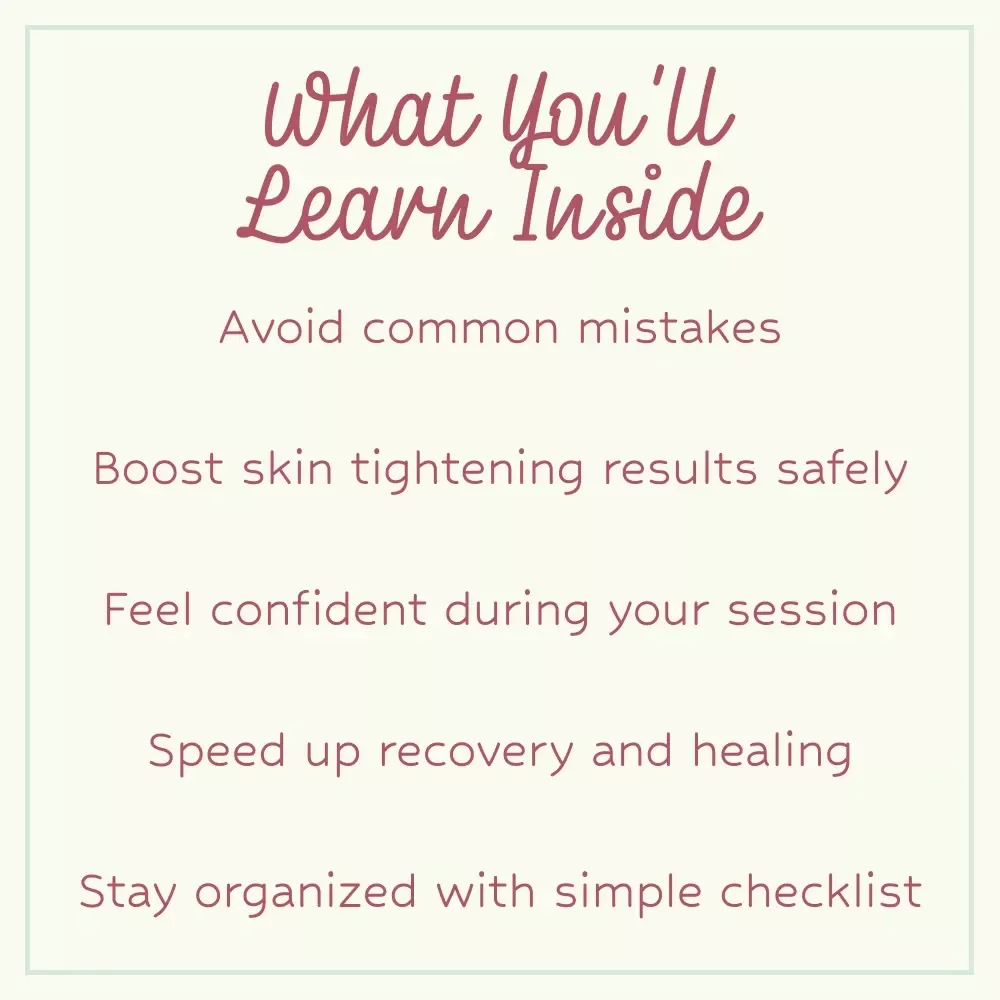 Glow & Tighten: Your Ultimate Laser Facial Checklist | Laser Facial Treatments for Skin Tightening Prep Guide | Skincare Routine Planner Digital Download