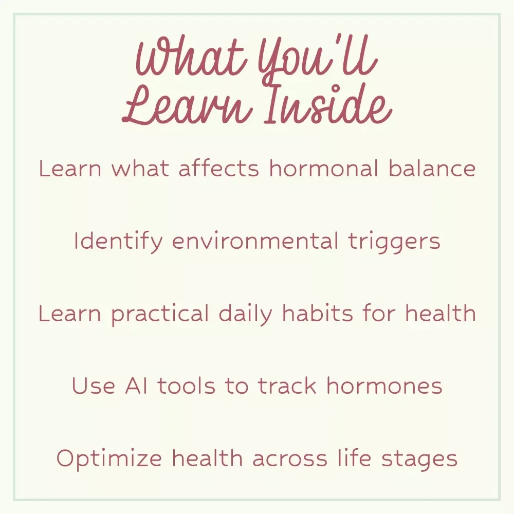 Hormonal Balance: Factors You Can Control – eBook on What Affects Hormonal Balance