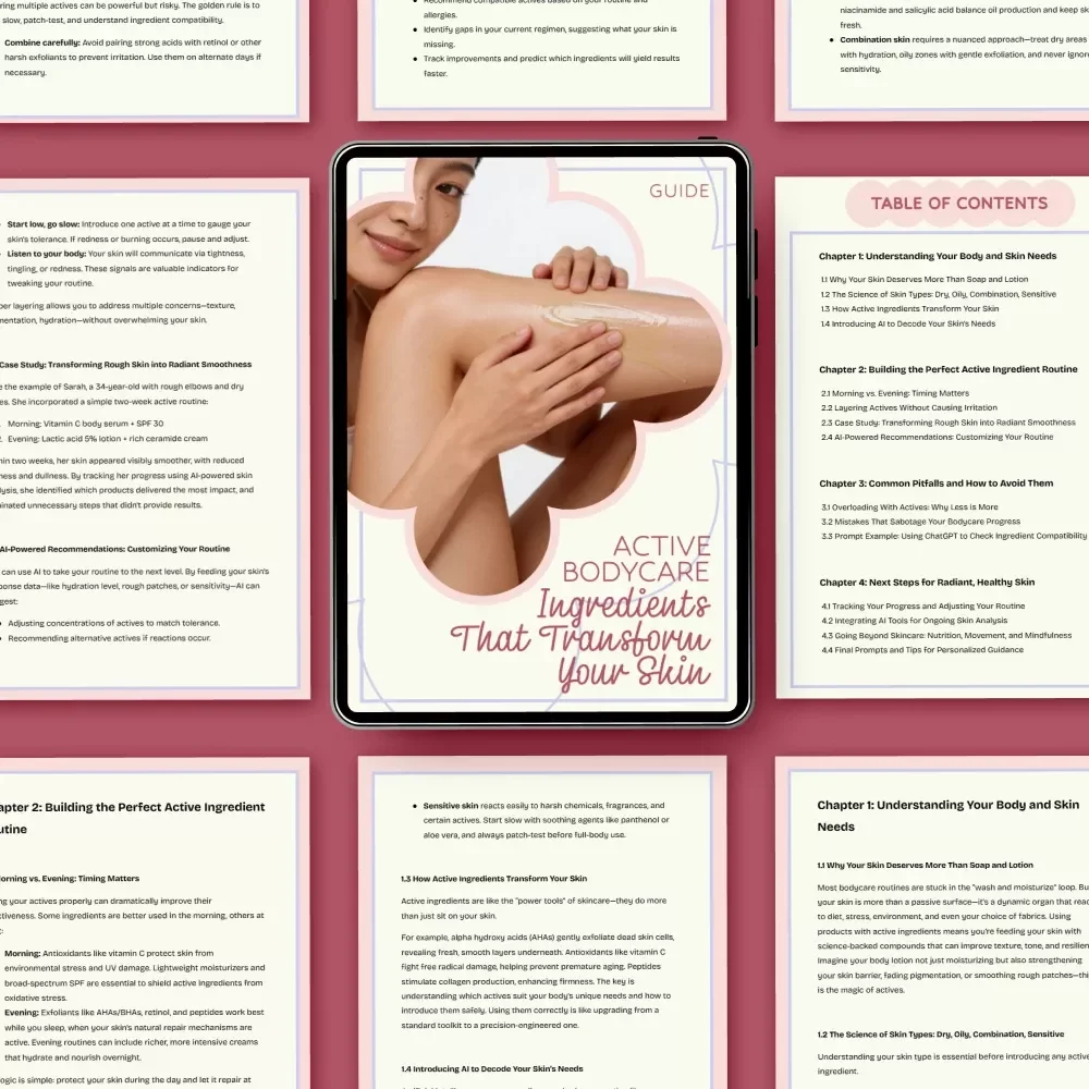 Active Bodycare: Ingredients That Transform Your Skin – Ultimate Guide to a Bodycare Routine with Active Ingredients, Skincare Strategy & AI-Powered Skin Solutions