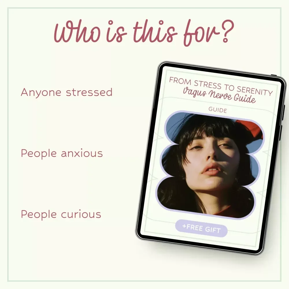 From Stress to Serenity: Vagus Nerve Guide | vagus nerve stimulation for anxiety Digital eBook & Checklist for Calm, Nervous System Healing & Daily Relief