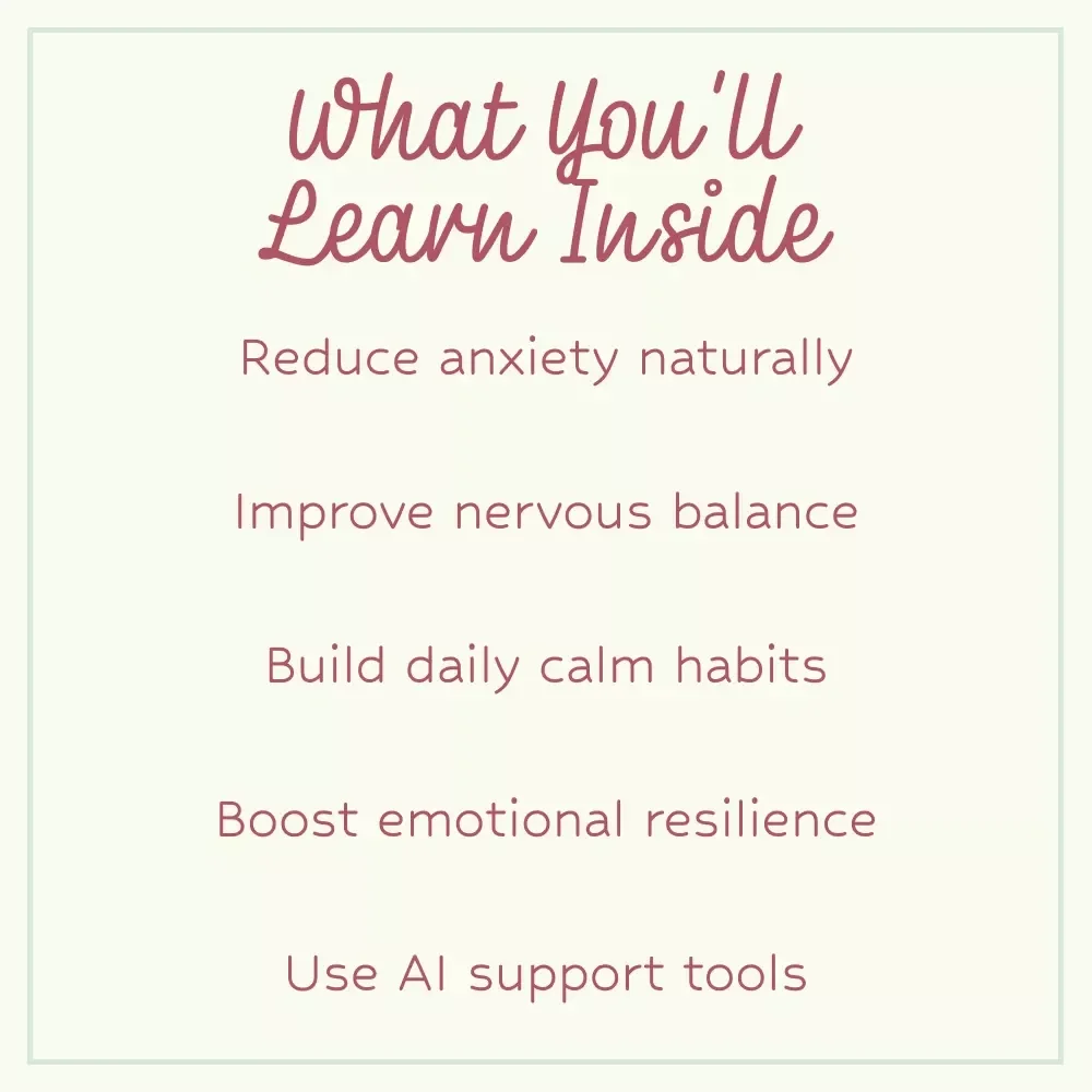 From Stress to Serenity: Vagus Nerve Guide | vagus nerve stimulation for anxiety Digital eBook & Checklist for Calm, Nervous System Healing & Daily Relief