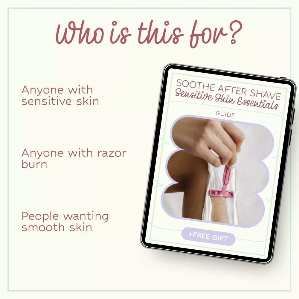 Soothe After Shave: Sensitive Skin Essentials – Post Shave Care for Sensitive Skin Guide, Razor Burn Relief eBook, Skincare Routine Checklist for Men & Women