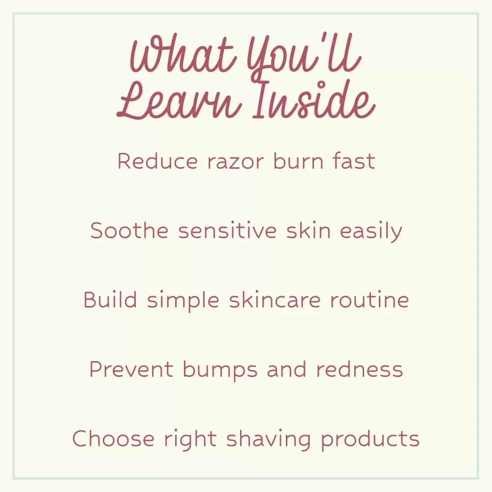 Soothe After Shave: Sensitive Skin Essentials – Post Shave Care for Sensitive Skin Guide, Razor Burn Relief eBook, Skincare Routine Checklist for Men & Women