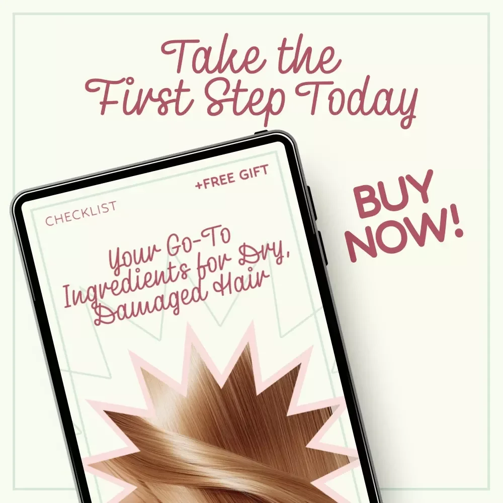 Your Go-To Ingredients for Dry, Damaged Hair – Ultimate Checklist of Ingredients for Dry Damaged Hair, Hair Repair Guide, Healthy Hair Care Digital Download