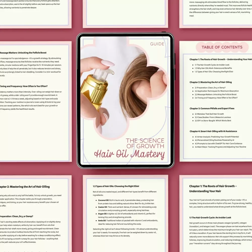 The Science of Growth: Hair Oil Mastery – Ultimate Guide to Hair Oiling for Growth, Healthy Scalp & Thicker Hair Results