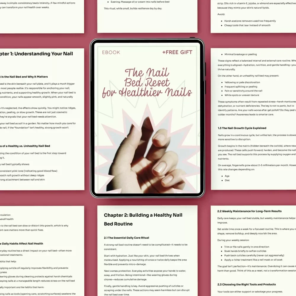 The Nail Bed Reset for Healthier Nails | Healthy Nail Bed Routine eBook | Nail Care Guide, Strong Nails Plan, Digital Download