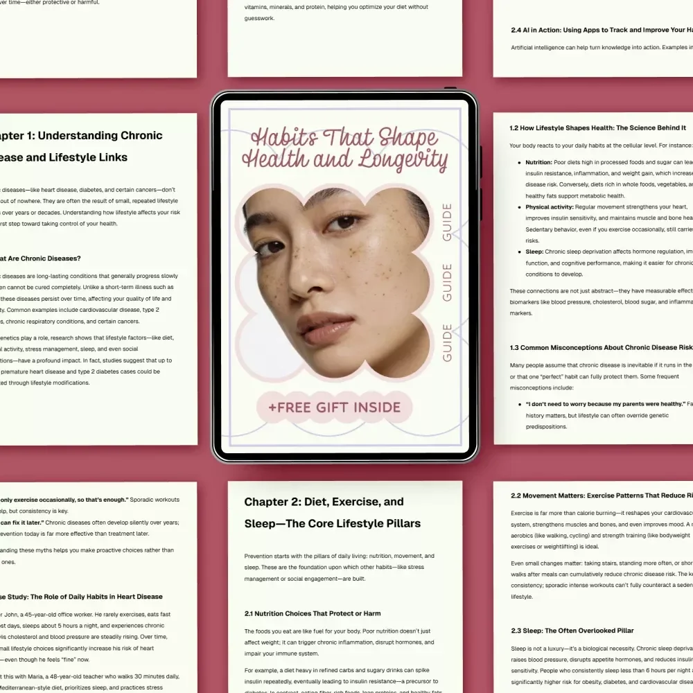 Habits That Shape Health and Longevity: A Complete Guide on how lifestyle affects chronic disease risk, Daily Routine Optimization, AI-Powered Wellness Planning, and Preventive Health Strategies