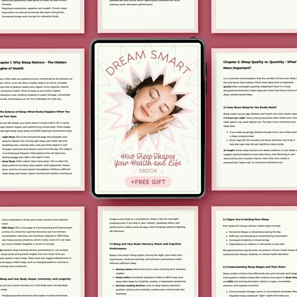 Dream Smart: How Sleep Shapes Your Health and Life | How Sleep Quality Impacts Health Guide | Sleep Optimization eBook, Better Sleep Habits, Wellness Digital Download