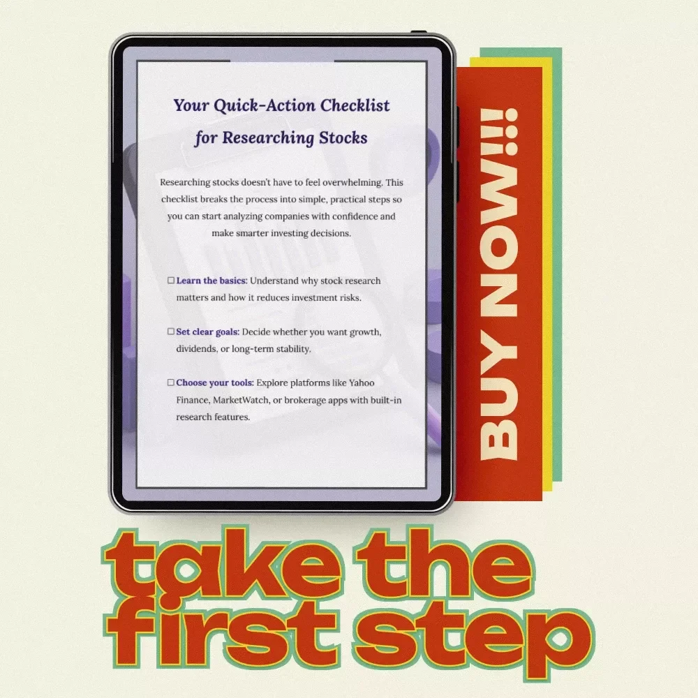 Your Quick-Action Checklist for Researching Stocks: A Step-by-Step Guide to Smarter Investing
