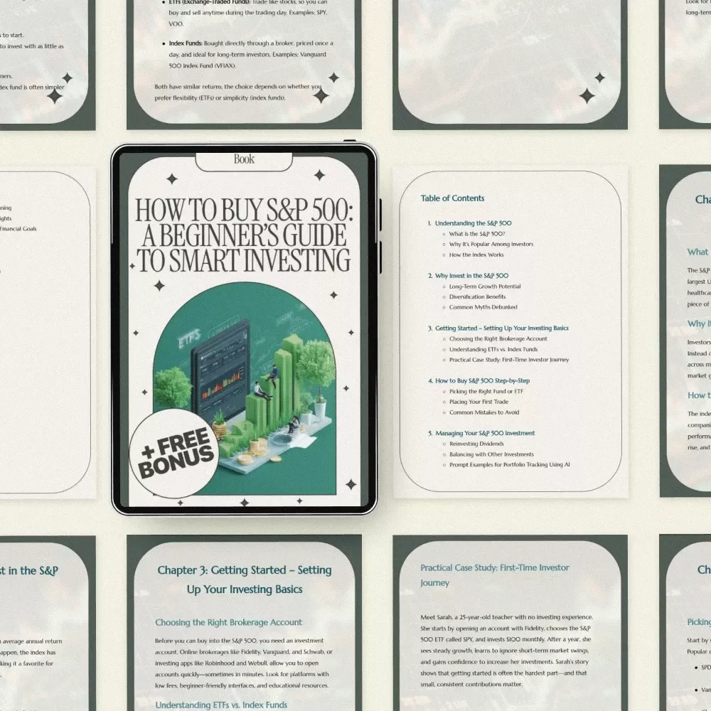 How to Buy S&P 500: A Beginner’s Guide to Smart Investing - eBook for First-Time Investors