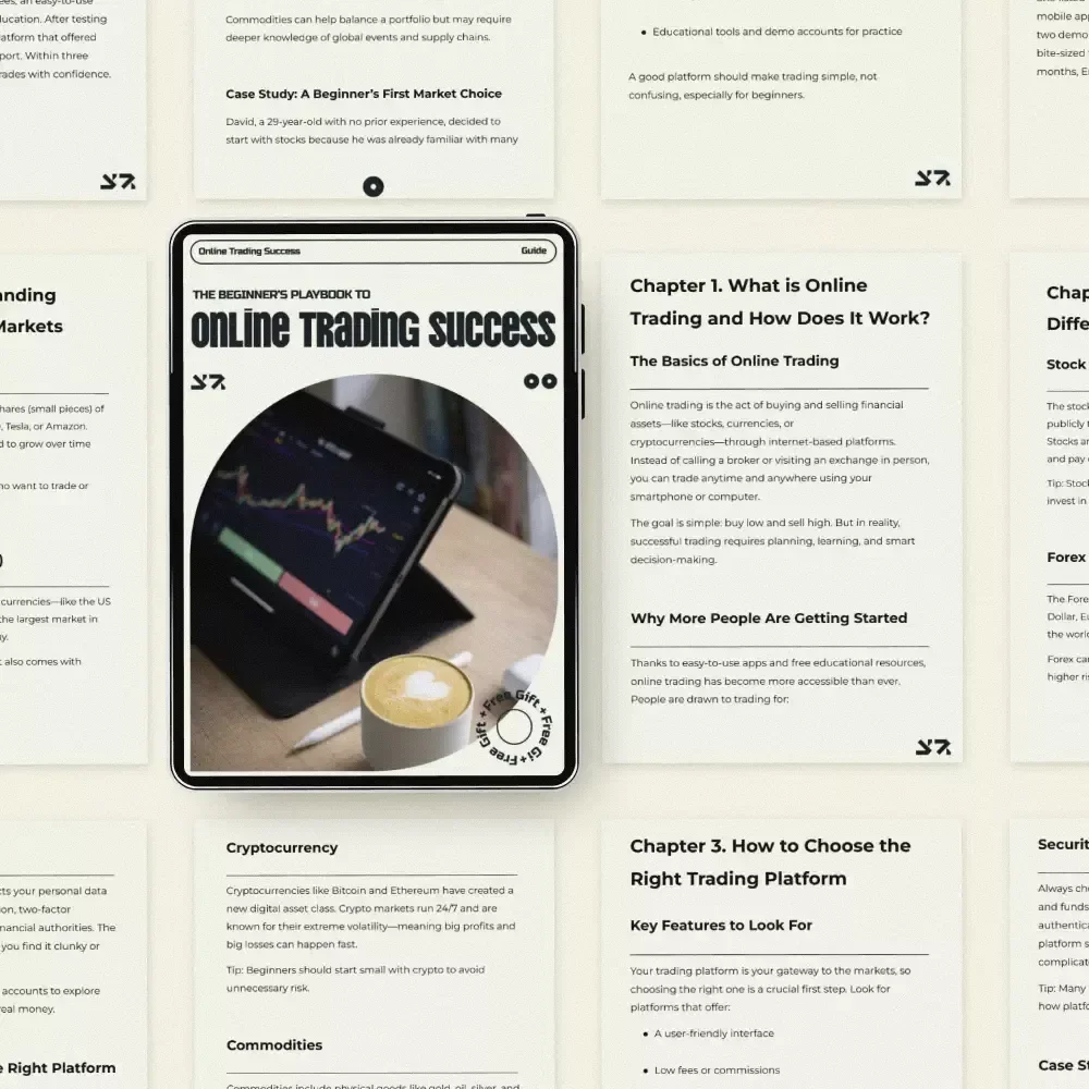 The Beginner’s Playbook to Online Trading Success – Complete eBook Guide to Online Trading for Beginners | Step-by-Step Trading Basics, Strategies & First Trade Checklist