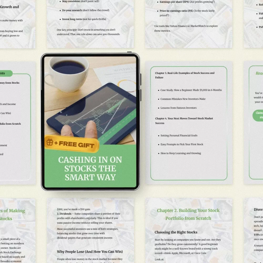 Cashing In on Stocks the Smart Way: The Ultimate Guide to Making Money from Stocks and Building Your Portfolio