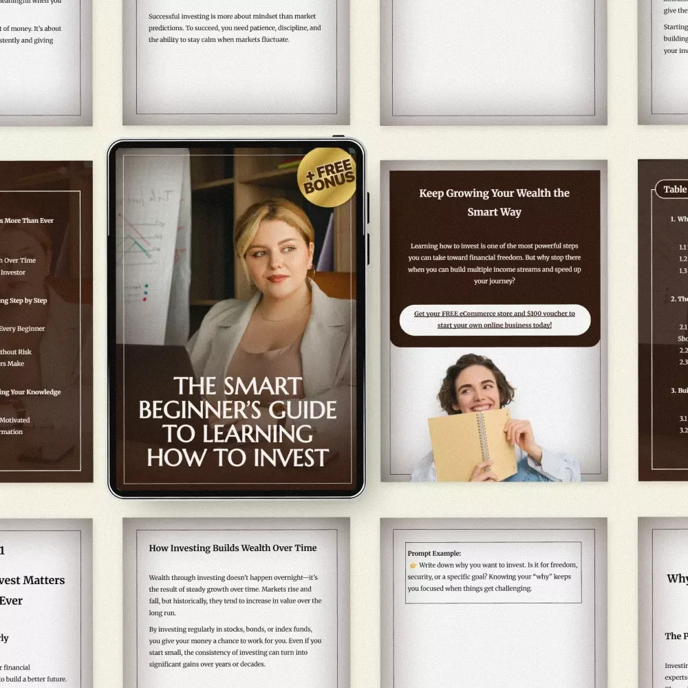 The Smart Beginner’s Guide to Learning How to Invest | Best Way to Learn How to Invest Step-by-Step | Digital Download Investing Guide for Beginners