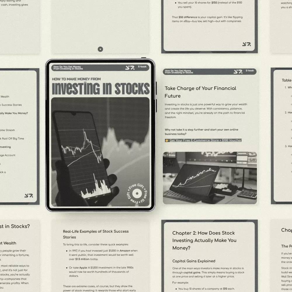 How to Make Money from Investing in Stocks – Beginner-Friendly eBook Guide Answering “how do you get money from investing in stocks” + Step-by-Step Stock Market Wealth Plan Digital Download