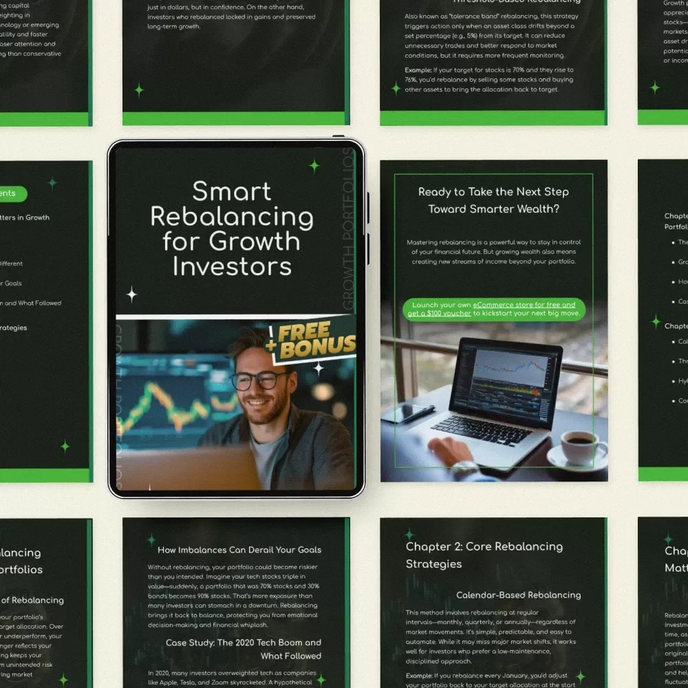 Smart Rebalancing for Growth Investors | Rebalancing Strategies in Growth Portfolios Guide | Digital Download Investment Planning eBook