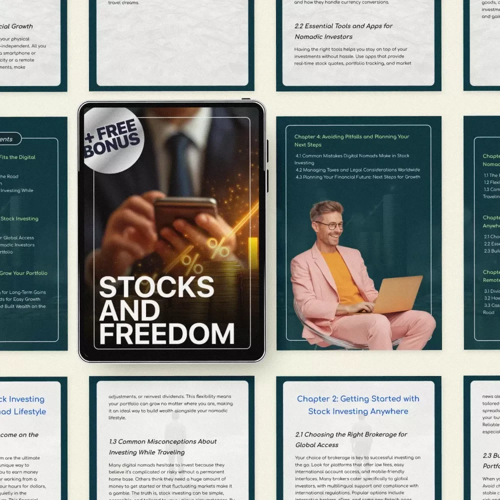 Stocks and Freedom: The Ultimate Guide to Stock Investing for Digital Nomads – Build Passive Income, Grow Wealth Remotely & Invest from Anywhere
