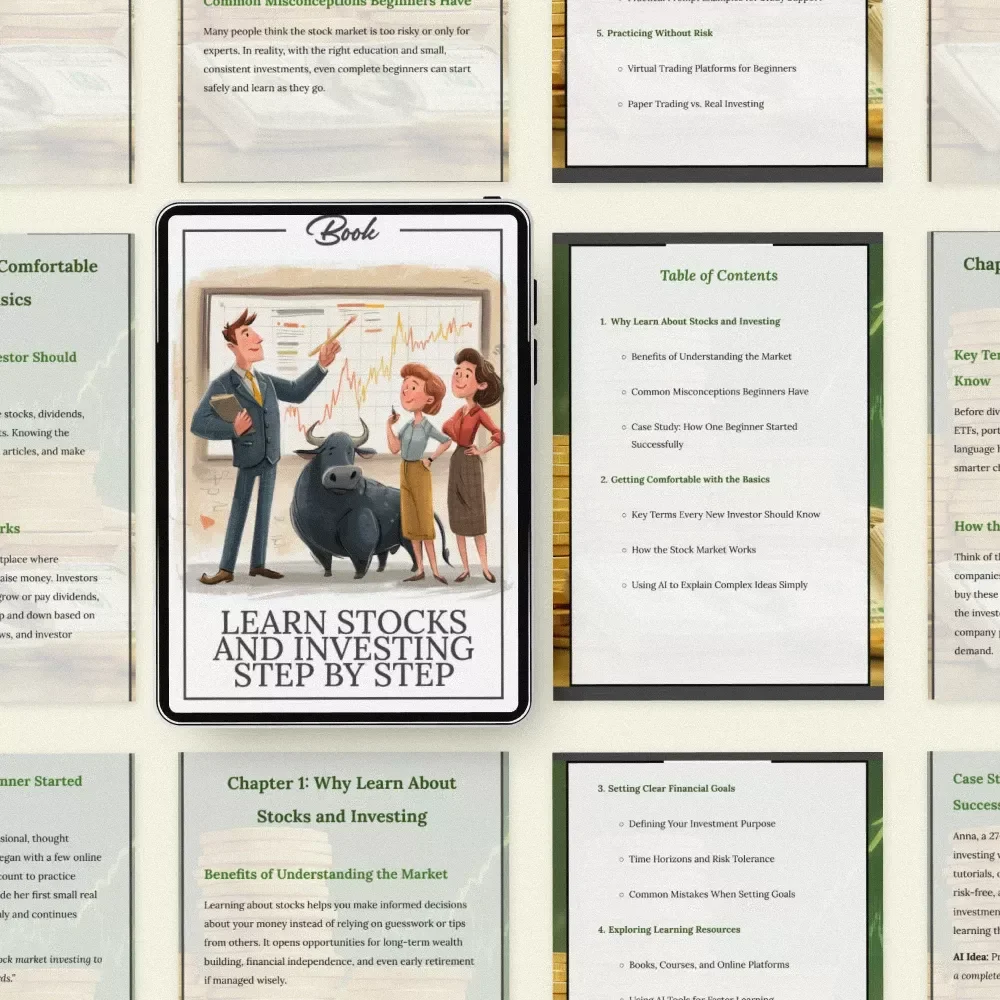 Learn Stocks and Investing Step by Step: The Ultimate Beginner’s Guide for Success