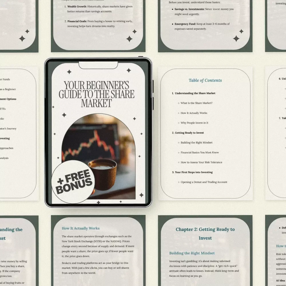 Your Beginner’s Guide to the Share Market: A Step-by-Step eBook to Start Investing Today