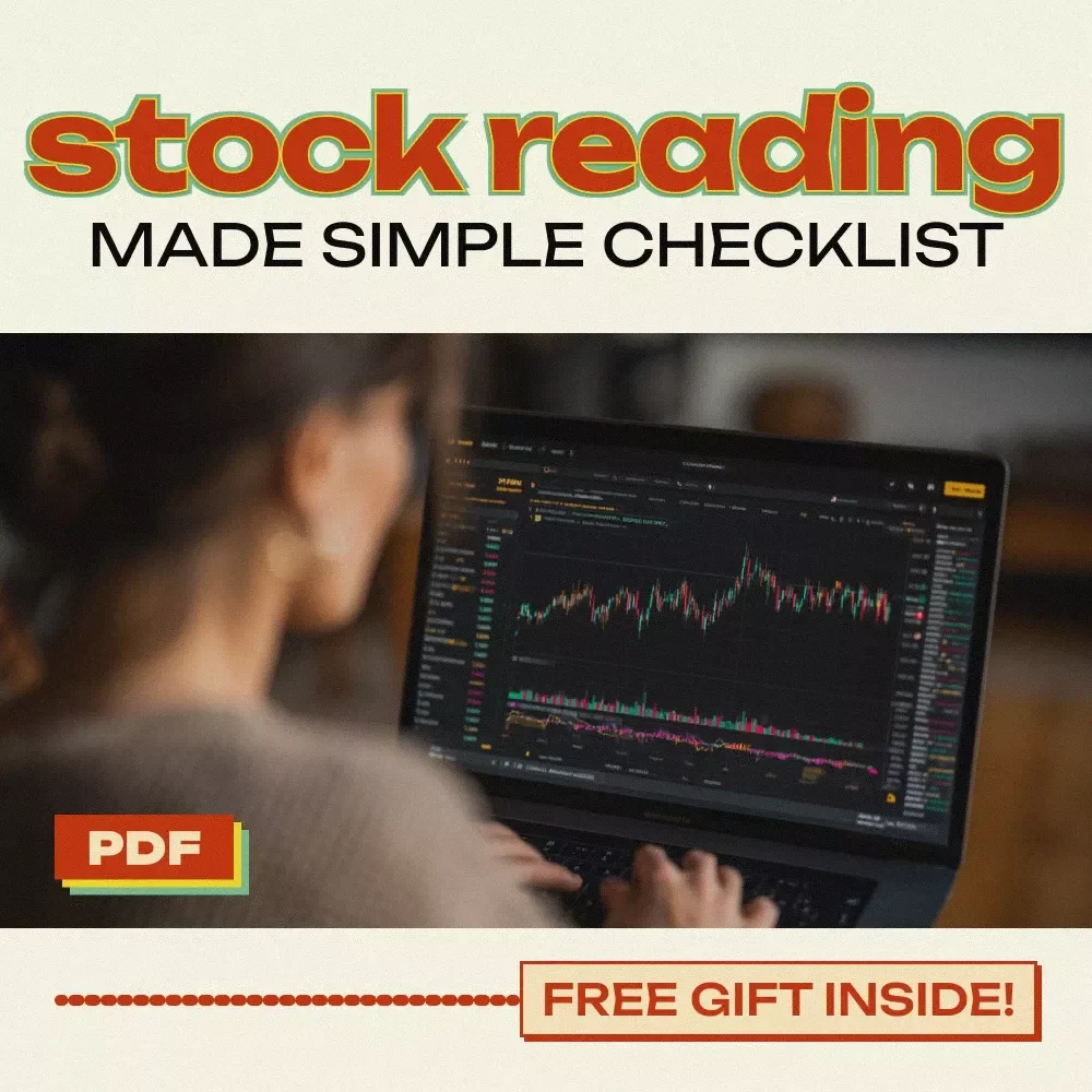The Stock Reading Made Simple Checklist – Beginner-Friendly Guide on How to Read Stocks, Stock Market Basics & Chart Analysis Digital Download