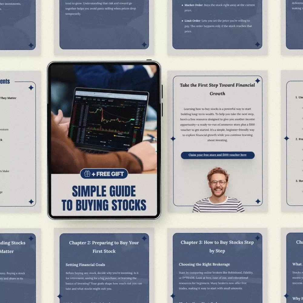 Simple Guide to Buying Stocks for Beginners: A Step-by-Step eBook for Smarter Investing