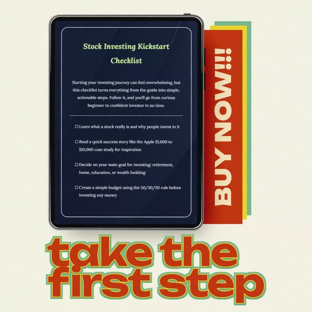 Stock Investing Kickstart Checklist - A Simple Guide to Get Started Investing in Stocks