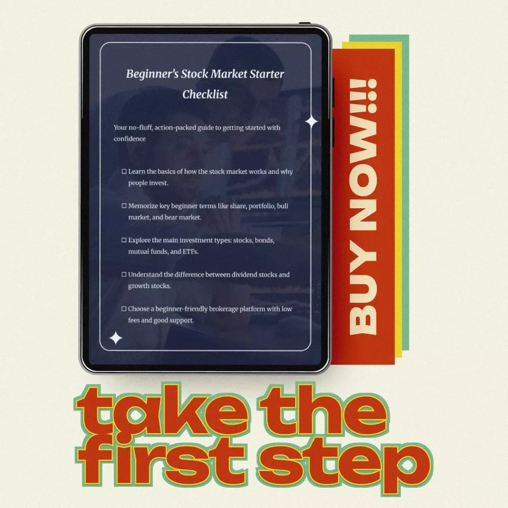 Beginner’s Stock Market Starter Checklist - A Digital Download for New Investors