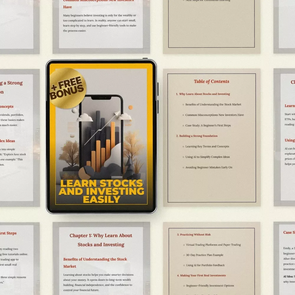 Learn Stocks and Investing Easily: A Beginner's Guide to Stock Market Success