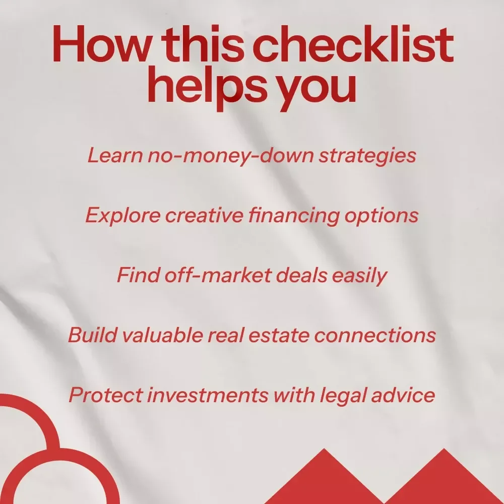 No-Money Property Buying Checklist – How to Buy Property with No Money Down