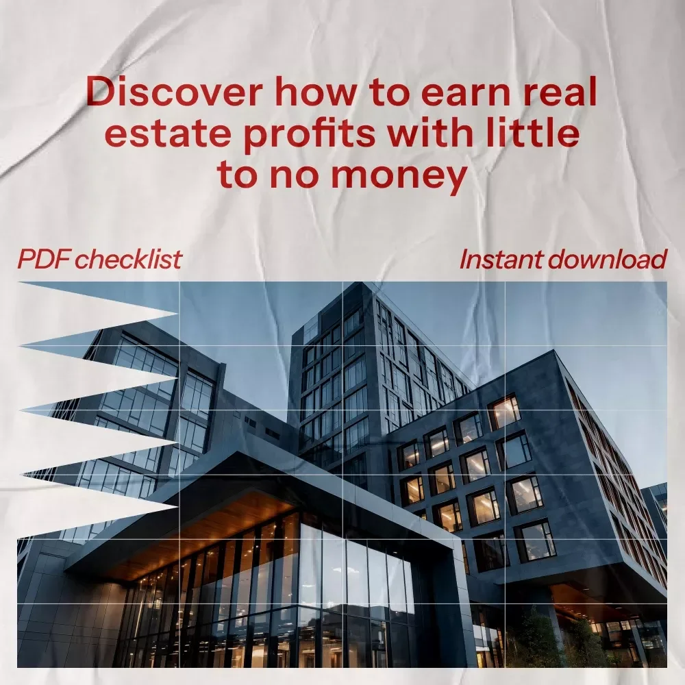 How to Make Money in Real Estate Without Money Checklist