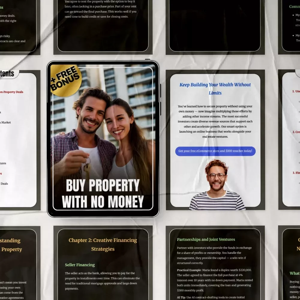 Buy Property with No Money - Ultimate Guide to Creative Financing Strategies for Beginners