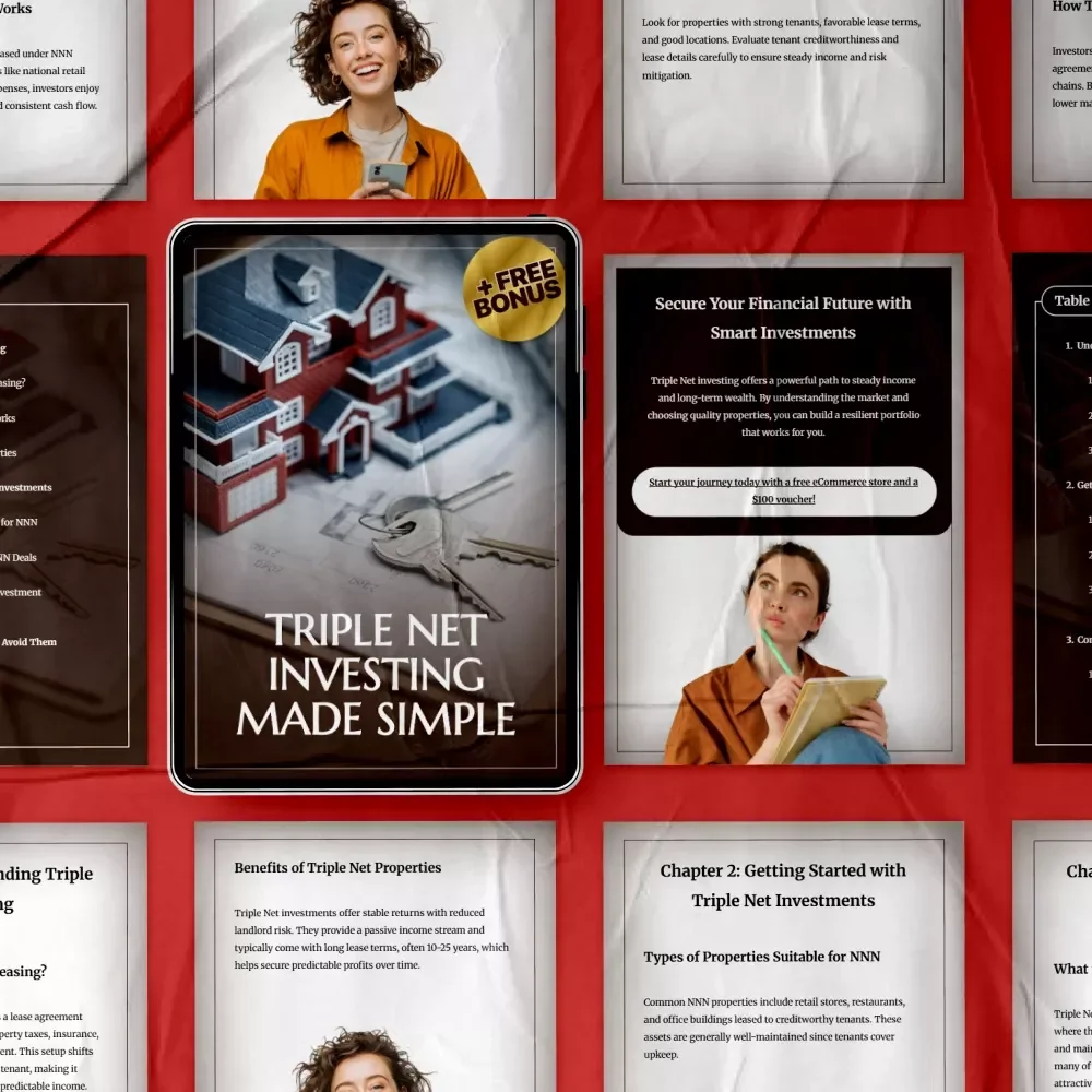 Triple Net Investing Made Simple – The Ultimate Triple Net Investing Guide for Beginners & Passive Income Real Estate Investors (Digital Download)