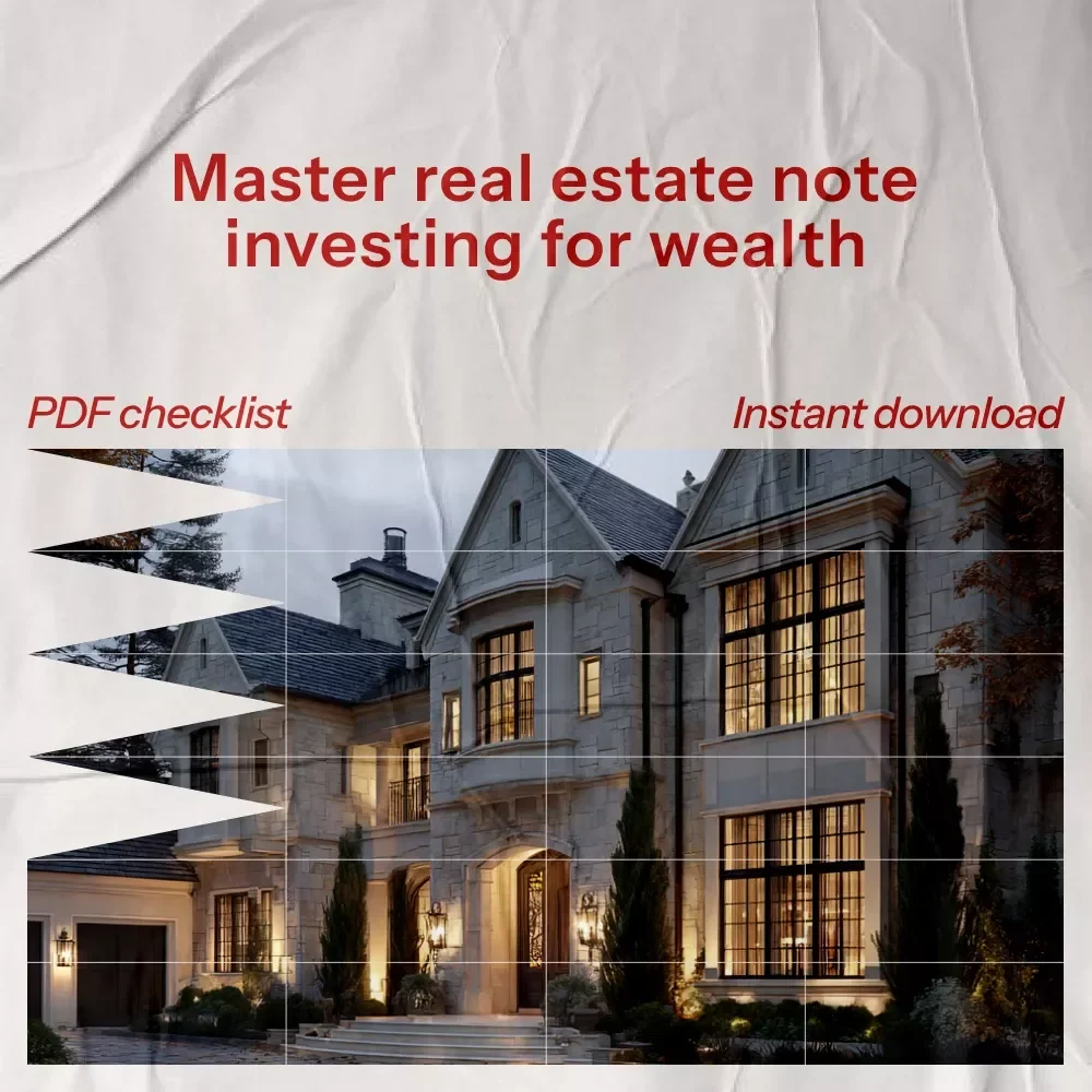 Your Real Estate Note Investing Power Checklist: Unlock Steady Income & Long-Term Wealth
