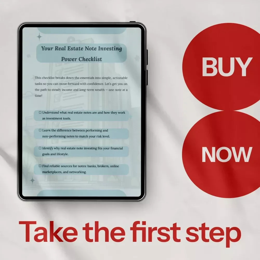 Your Real Estate Note Investing Power Checklist: Unlock Steady Income & Long-Term Wealth