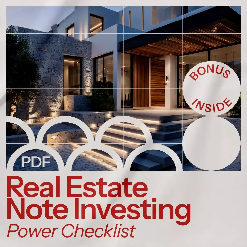 Your Real Estate Note Investing Power Checklist: Unlock Steady Income & Long-Term Wealth