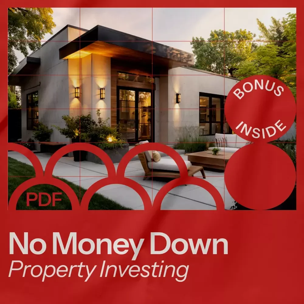 No Money Down, All Gain: The Ultimate Guide to No Money Down Property Investing for Beginners & Aspiring Real Estate Investors (Digital eBook Download)