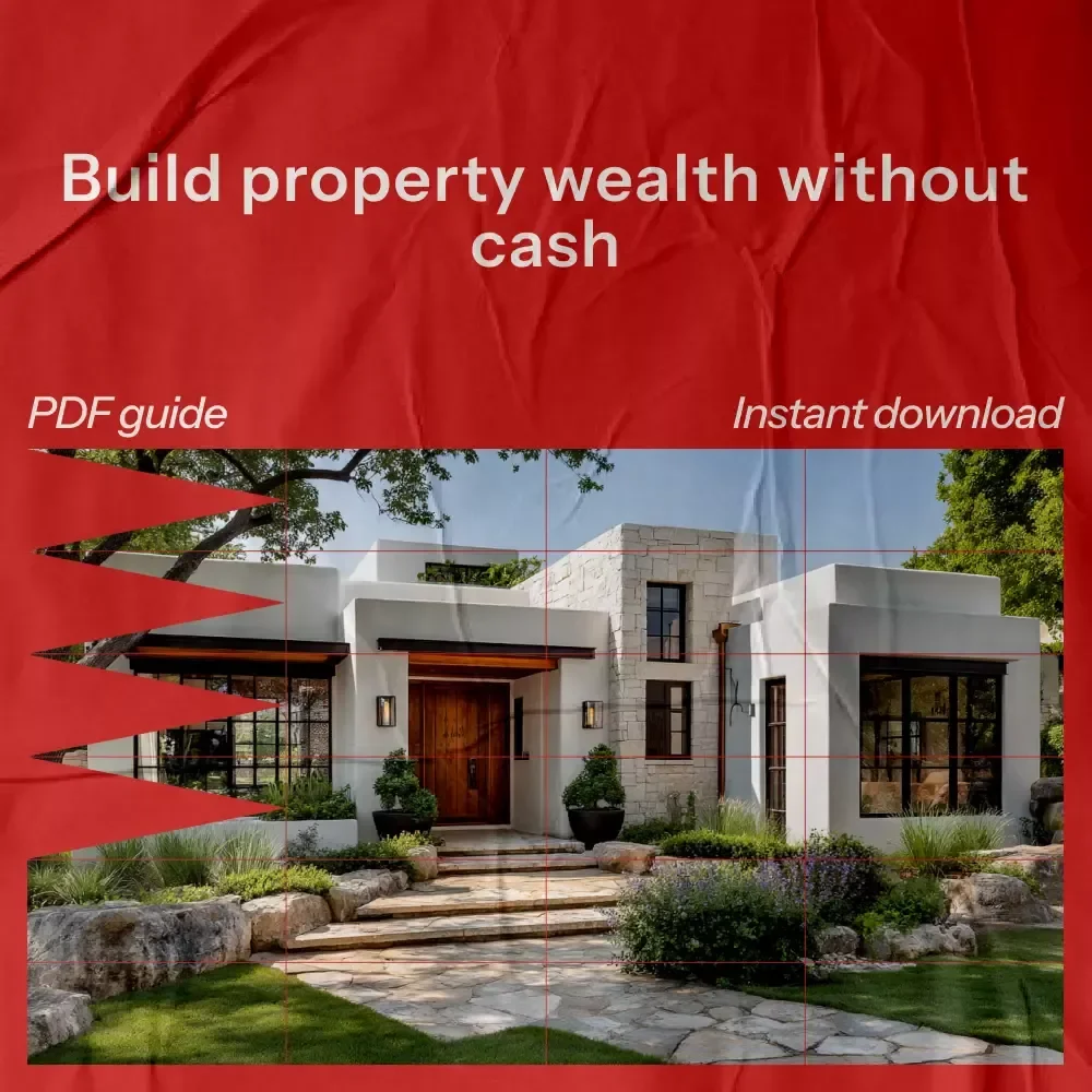 No Money Down, All Gain: The Ultimate Guide to No Money Down Property Investing for Beginners & Aspiring Real Estate Investors (Digital eBook Download)
