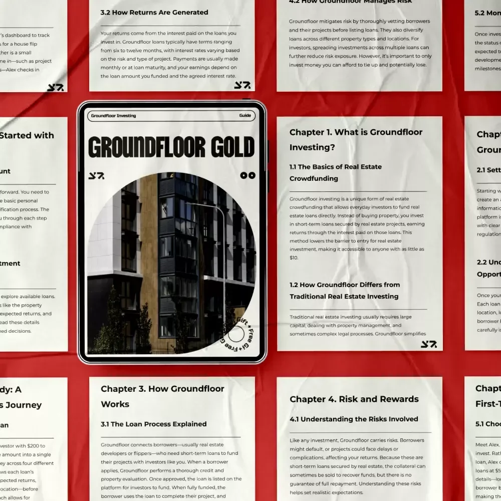 Groundfloor Gold: The Ultimate Groundfloor Investing eBook Guide to Real Estate Crowdfunding for Beginners & Passive Income Builders
