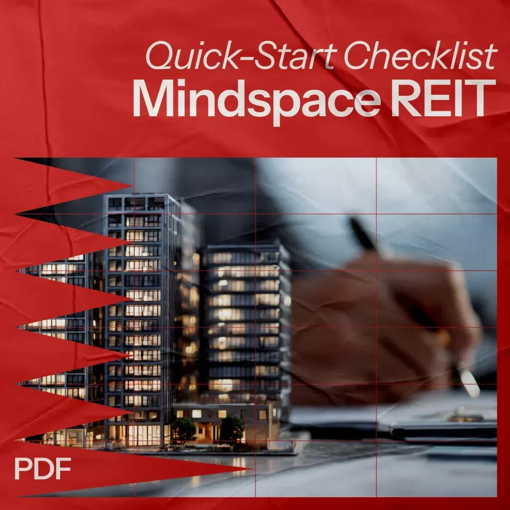 Your Quick-Start Checklist for Investing in Mindspace REIT | Mindspace REIT How to Invest Digital Download, Beginner REIT Investment Guide, Passive Income Checklist