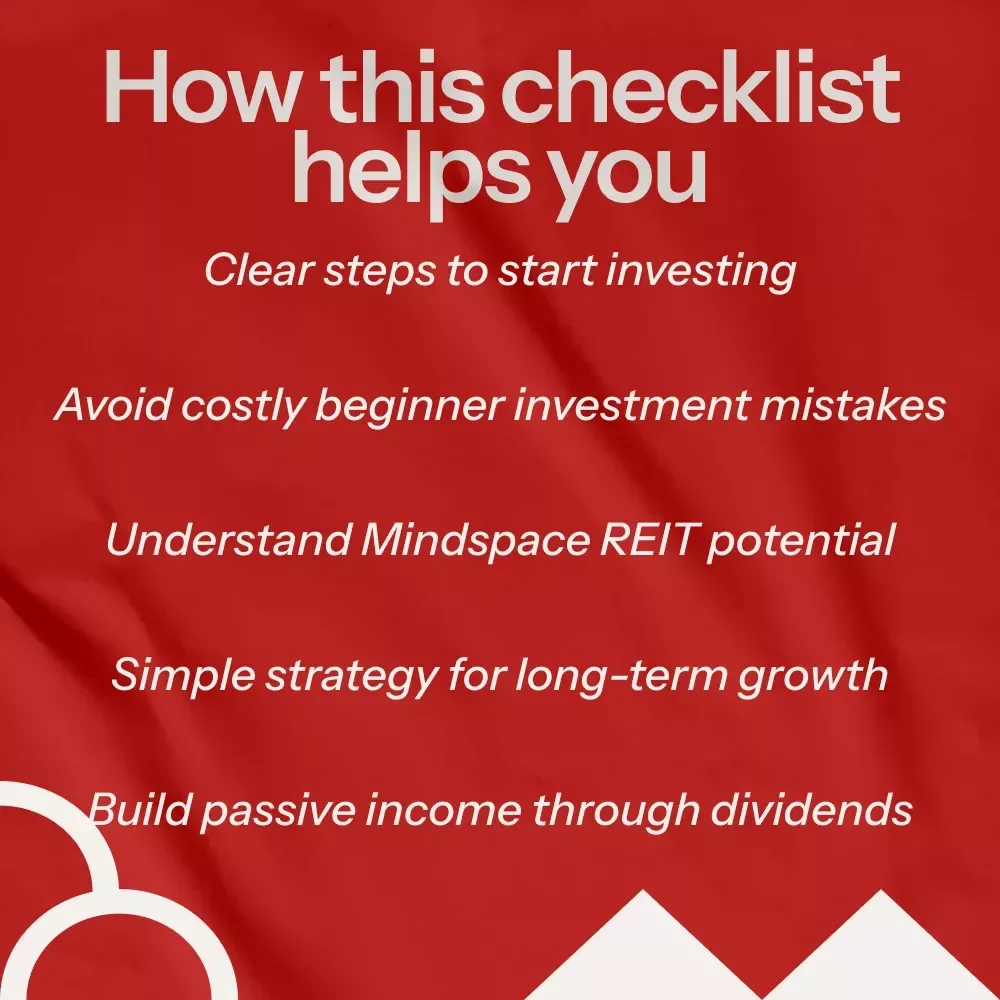 Your Quick-Start Checklist for Investing in Mindspace REIT | Mindspace REIT How to Invest Digital Download, Beginner REIT Investment Guide, Passive Income Checklist