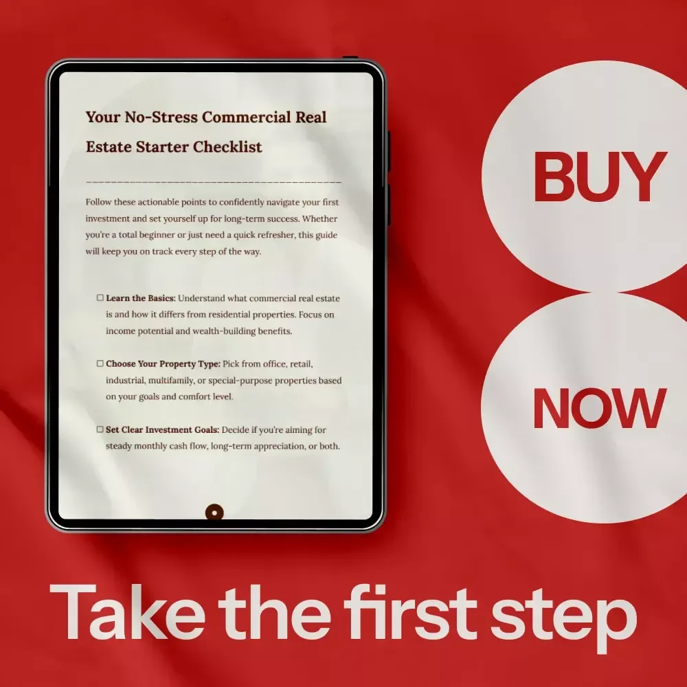 Your No-Stress Commercial Real Estate Starter Checklist | commercial real estate investing for dummies Beginner-Friendly Digital Download