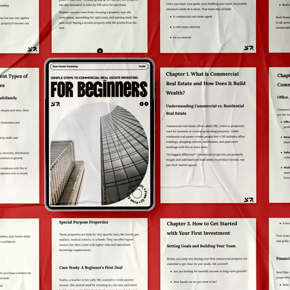 Simple Steps to Commercial Real Estate Investing for Beginners – Commercial Real Estate Investing for Dummies Guide, Digital Download eBook & Action Plan