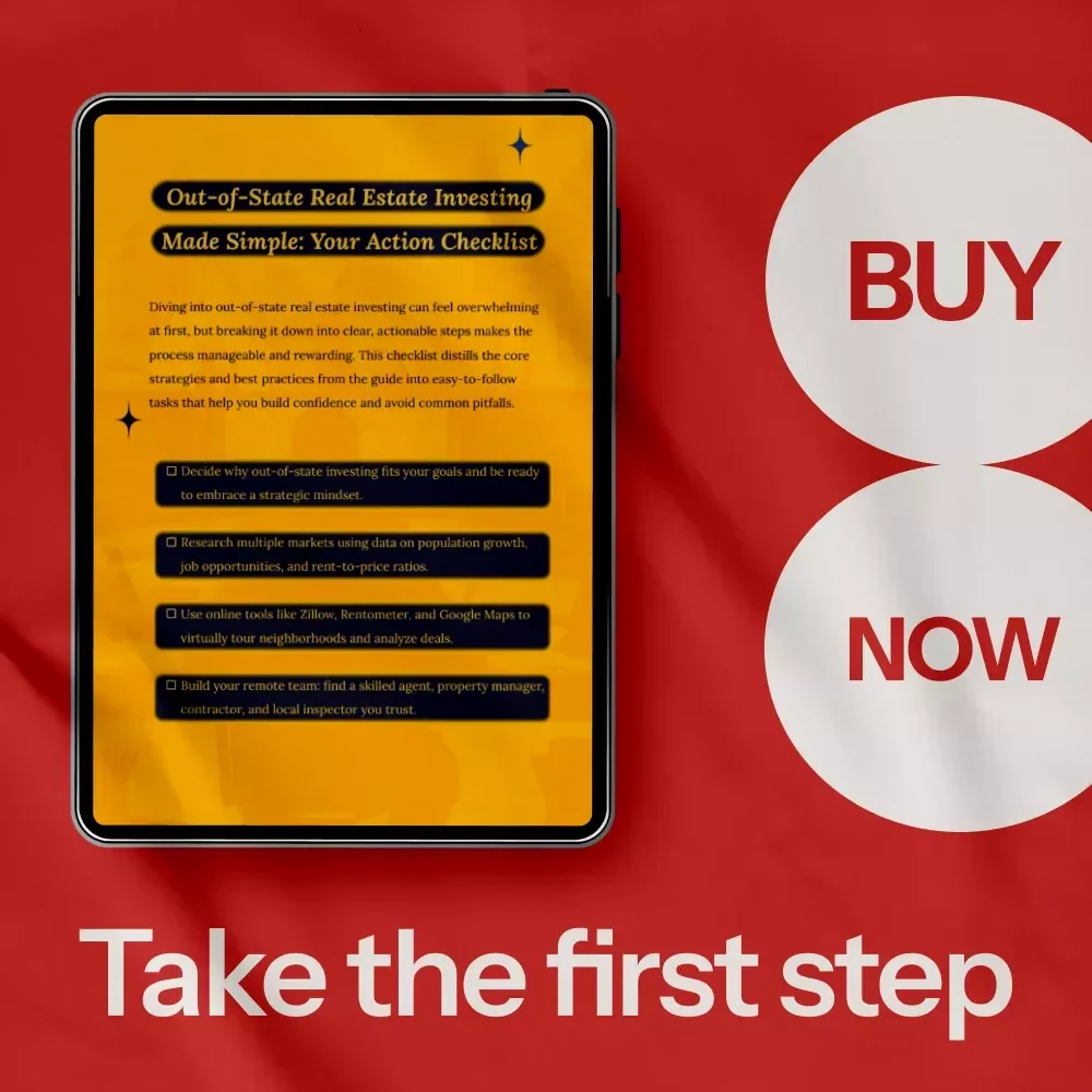 Out-of-State Real Estate Investing Made Simple: Your Action Checklist – Step-by-Step Guide for Successful Out of State Real Estate Investing