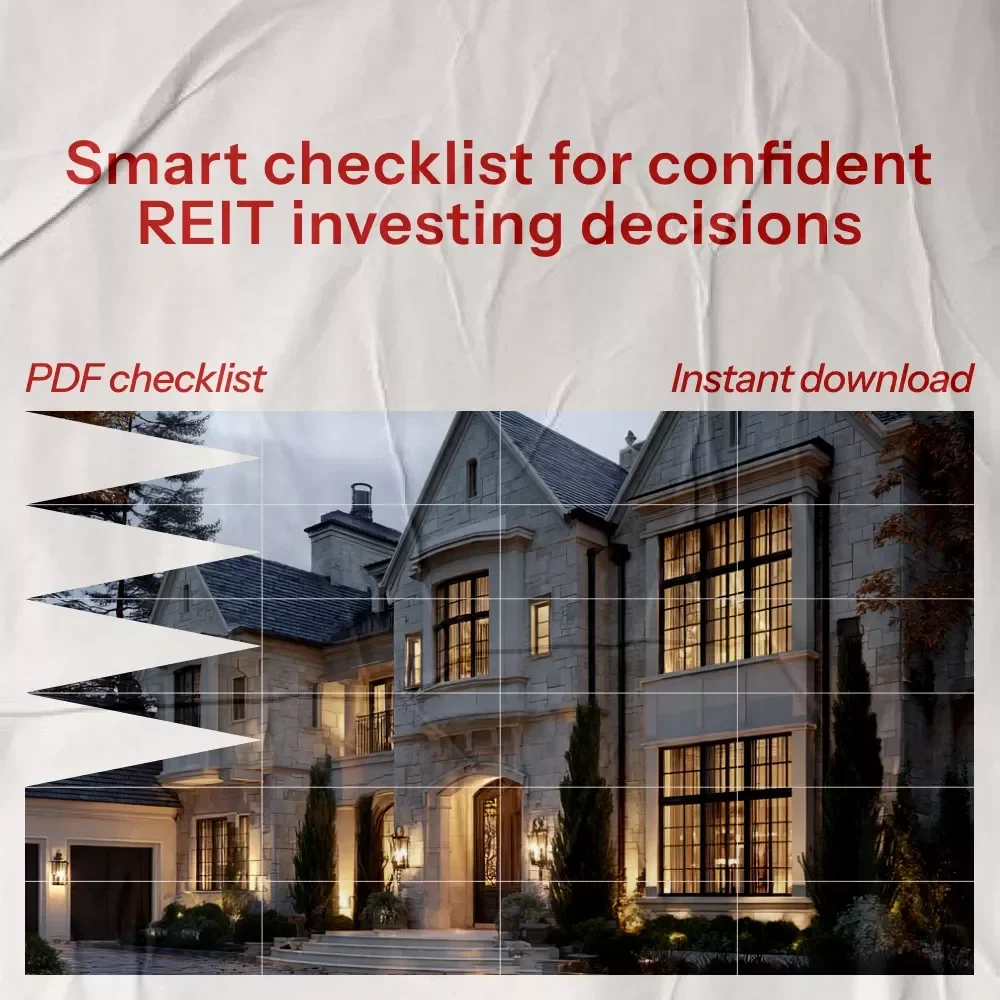 Your Ultimate REIT Investing Checklist | Digital Download Guide to the Best REITs to Buy Now for Passive Income & Smart Portfolio Growth