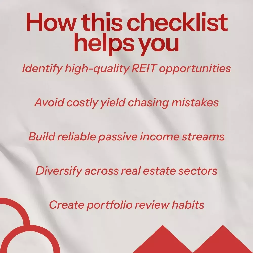 Your Ultimate REIT Investing Checklist | Digital Download Guide to the Best REITs to Buy Now for Passive Income & Smart Portfolio Growth