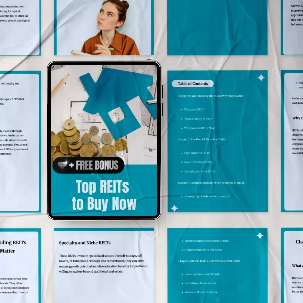 Top REITs to Buy Now – Real Estate Investment Trusts Guide, High-Dividend REITs List, Growth REIT Investing eBook, REIT Portfolio Strategy Digital Download